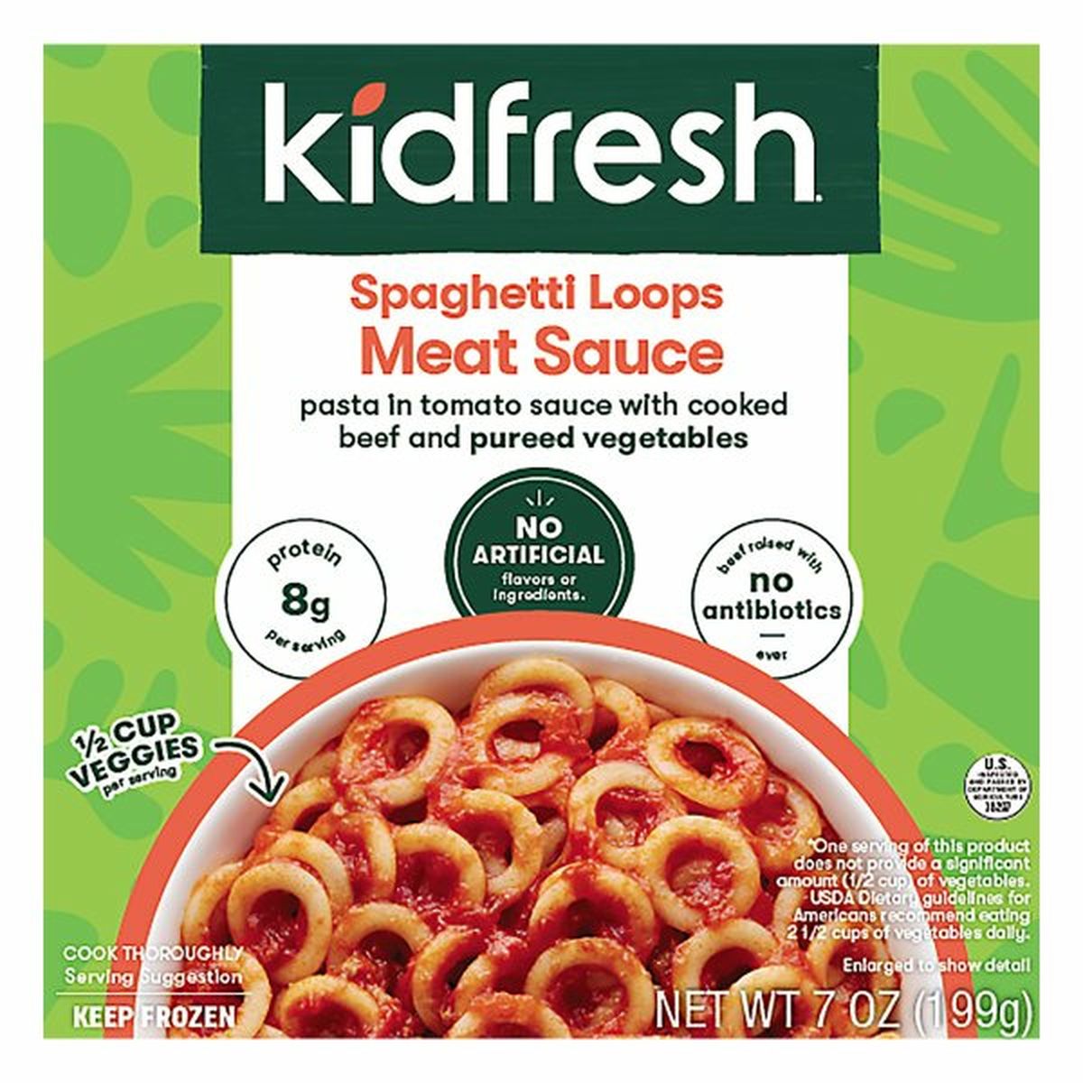 Calories in Kidfresh Meat Sauce, Spaghetti Loops