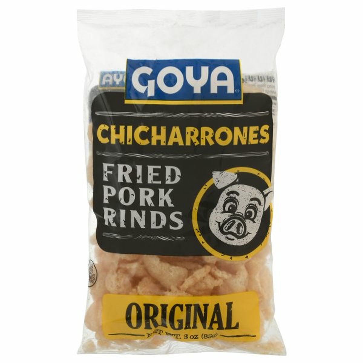 Calories in Goya Fried Pork Rinds, Chicharrones, Original