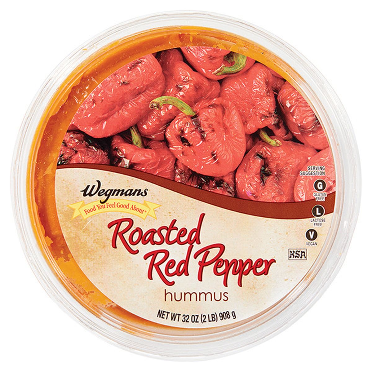 Calories in Wegmans Roasted Red Pepper Hummus, FAMILY PACK