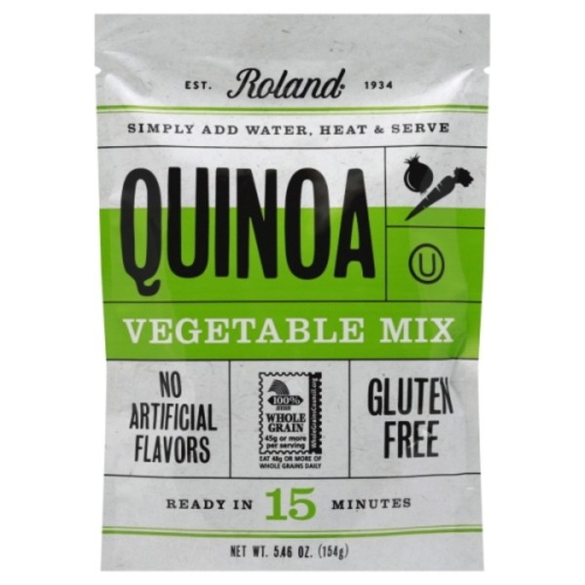 Calories in Roland Foods Quinoa, Garden Vegetable