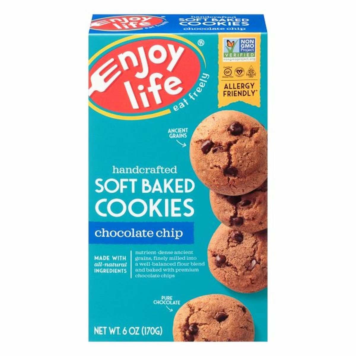 Calories in Enjoy Life Foods Cookies, Chocolate Chip, Soft Baked