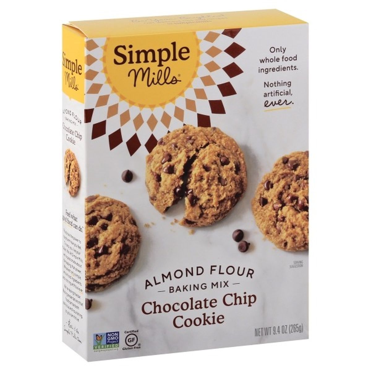 Calories in Simple Mills Baking Mix, Almond Flour, Chocolate Chip Cookie