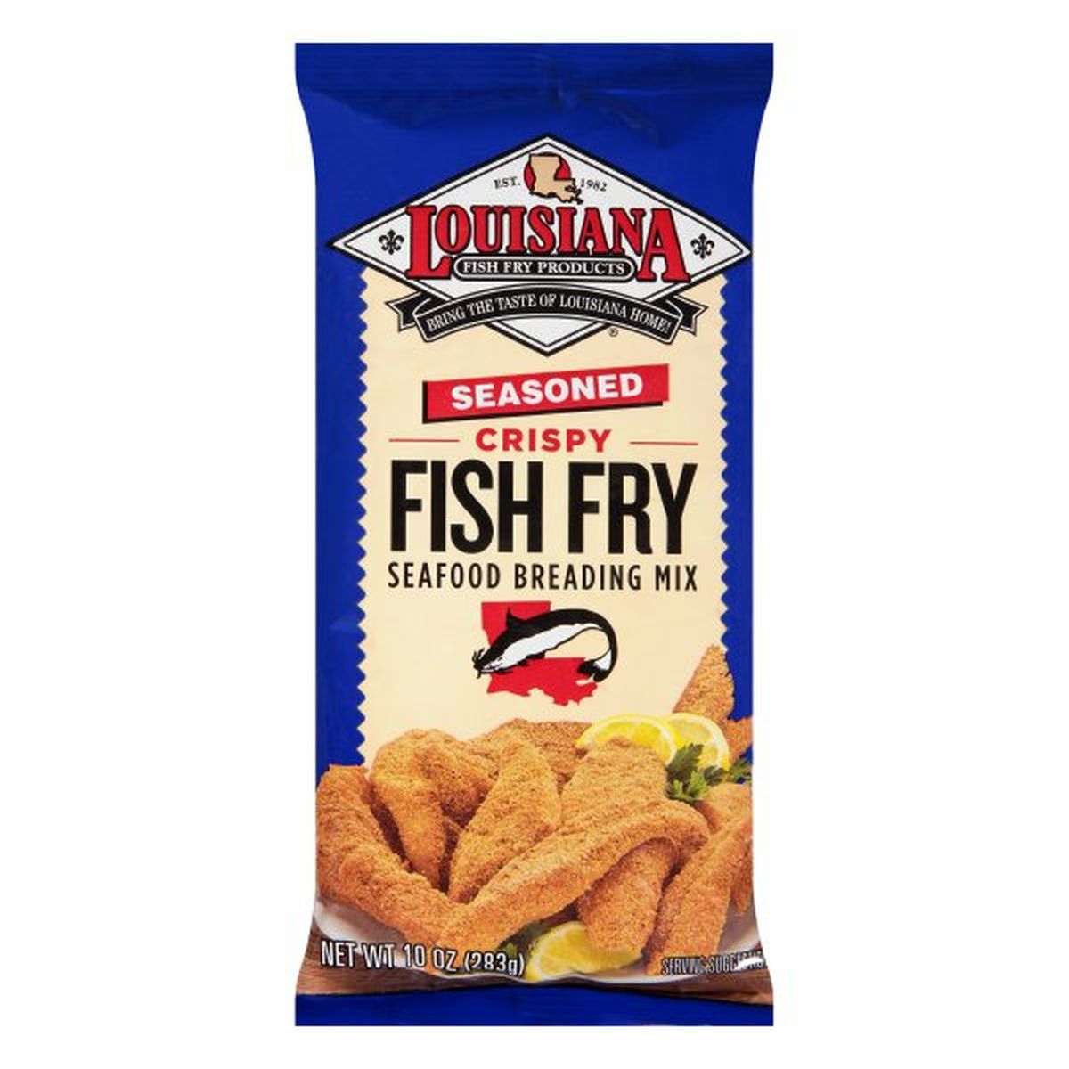 Calories in Louisiana Fish Fry Products Seafood Breading Mix, Fish Fry, Seasoned