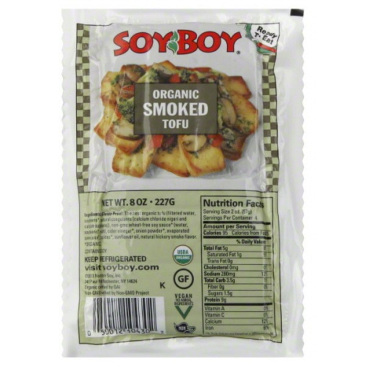 Calories in Soyboy Tofu, Organic, Smoked