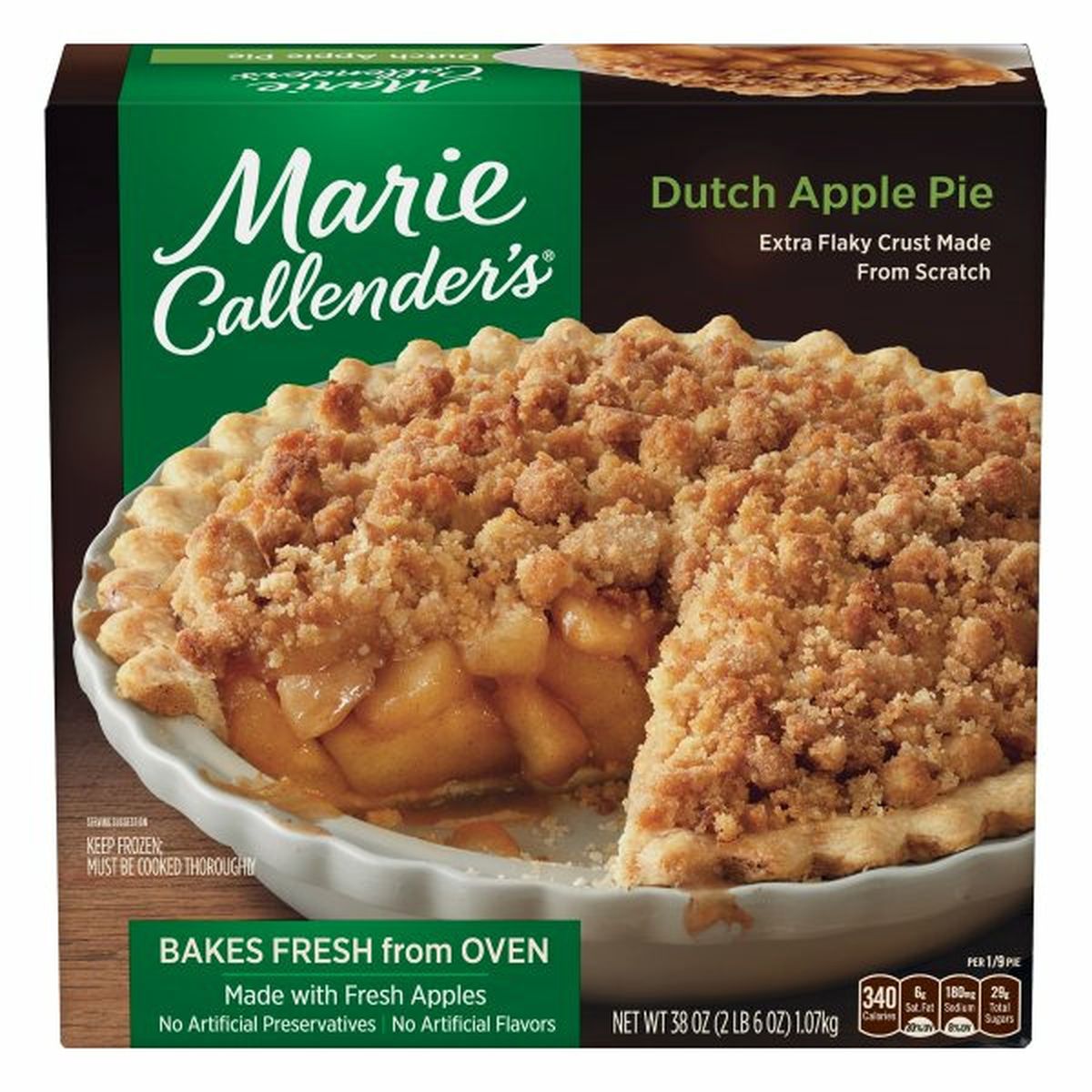 Calories in Marie Callender's Dutch Apple Pie