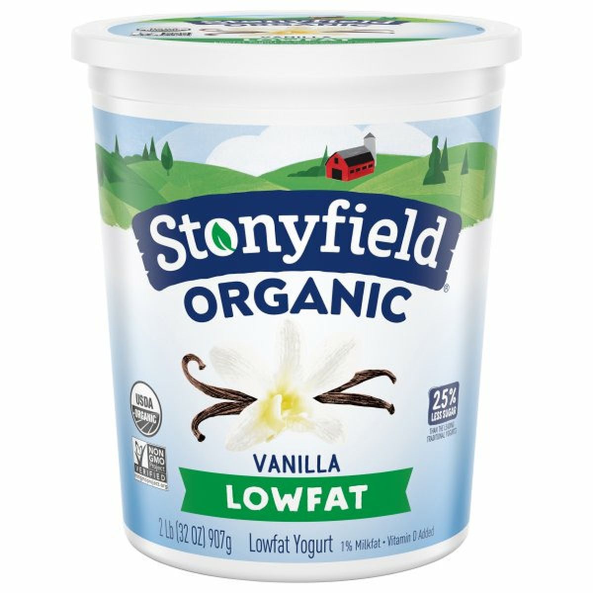 Calories in Stonyfield Organic Yogurt, Lowfat, Vanilla