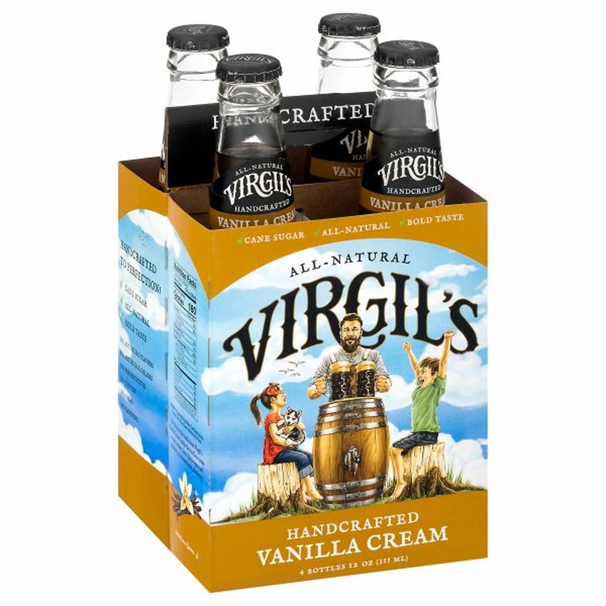 Calories in Virgil's Soda, Vanilla Cream, Handcrafted
