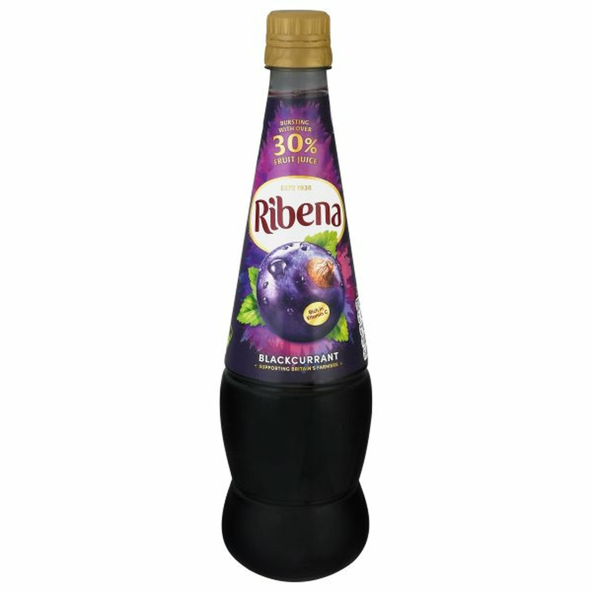 Calories in Ribena Fruit Juice, Blackcurrant