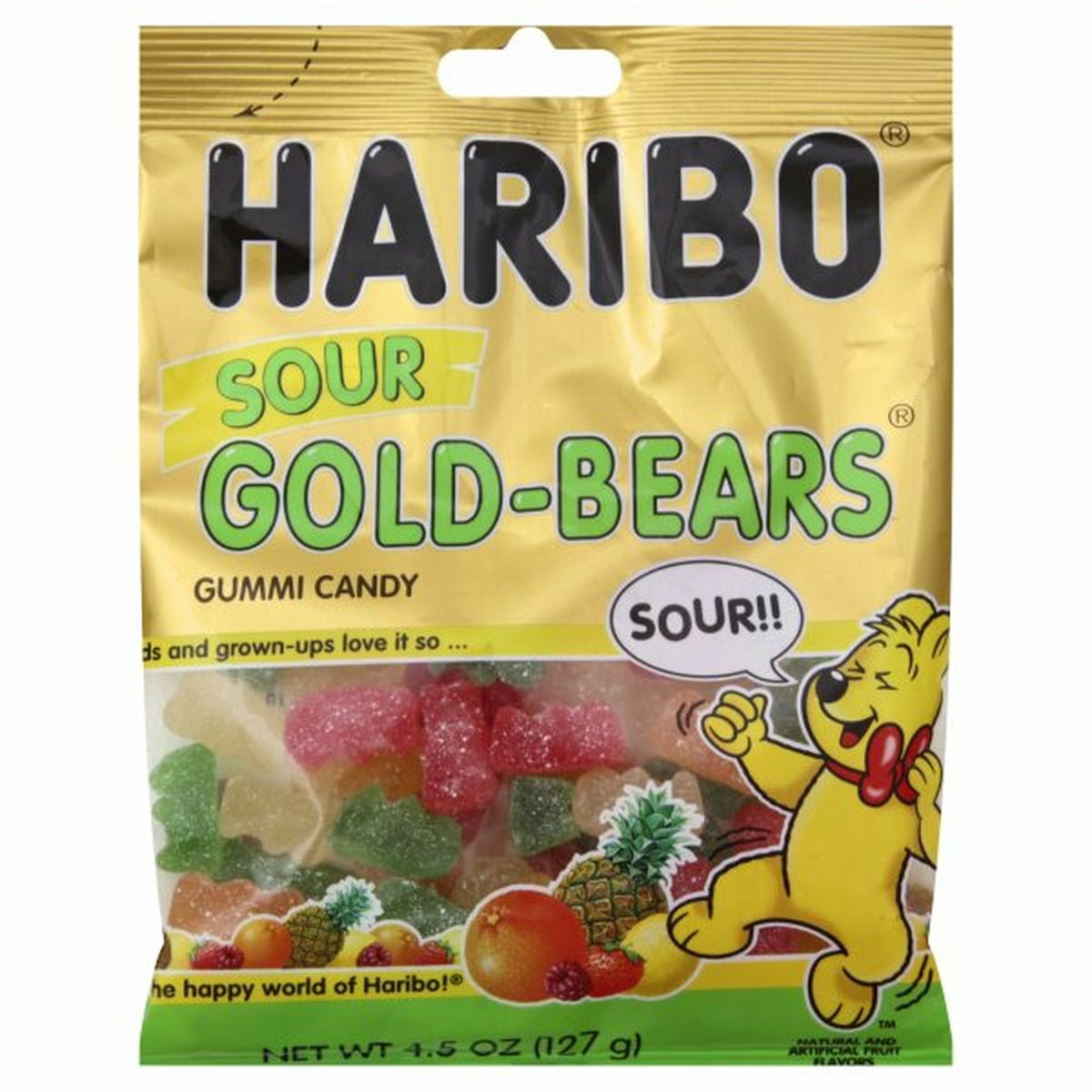 Calories in HARIBO Candy, Gummi, Sour