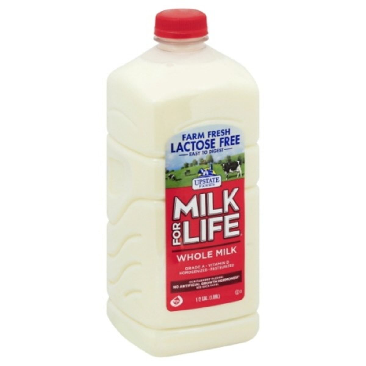 Calories in Upstate Farms Milk for Life Milk, Whole, Lactose Free