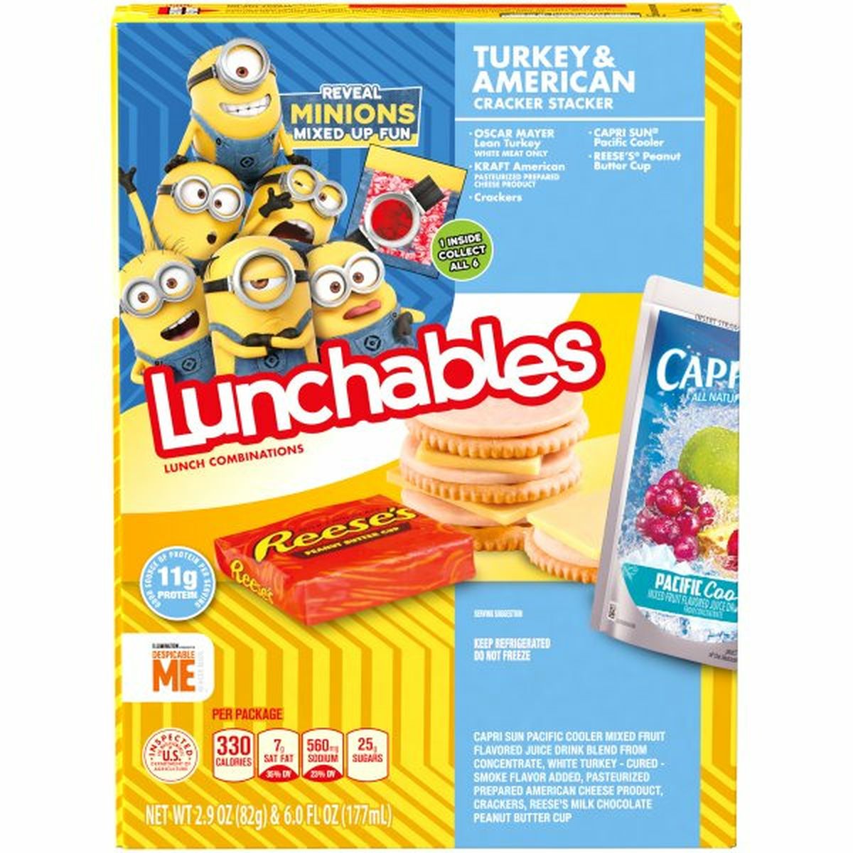 Calories in Lunchables Turkey & American with Capri Sun Convenience Meal