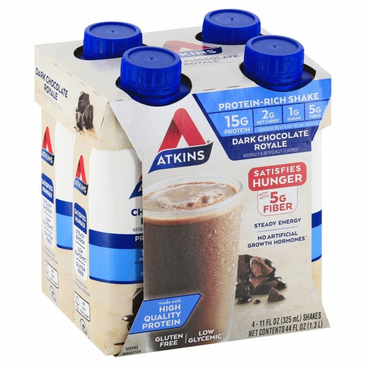 Calories in Atkins Protein-Rich Shake, Dark Chocolate Royale