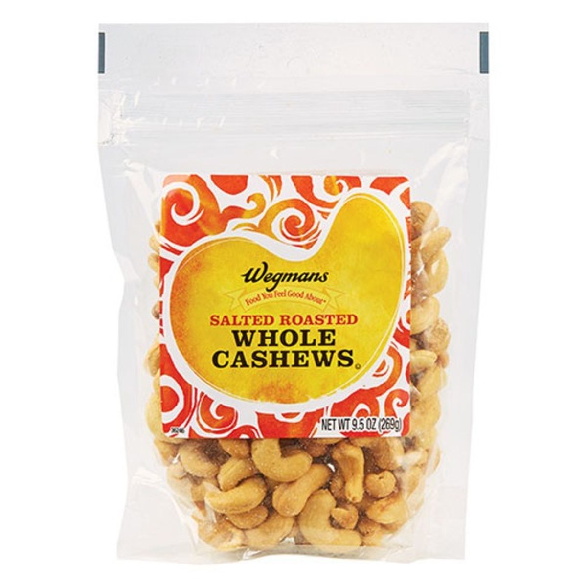 Calories in Wegmans Salted Roasted Whole Cashews