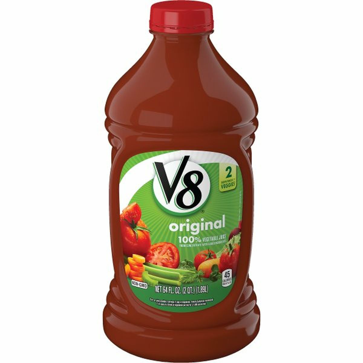 Calories in V8s 100% Vegetable Juice 100% Vegetable Juice 100% Juice, Vegetable, Original