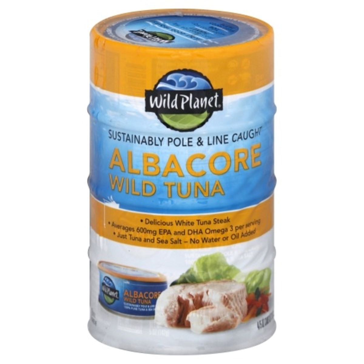 Calories in Wild Planet Tuna, Wild, Albacore