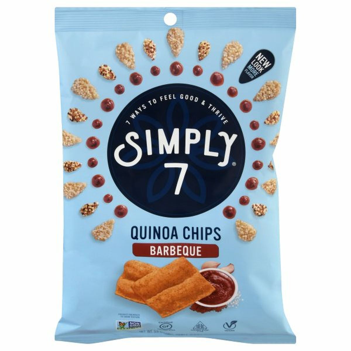 Calories in Simply7 Quinoa Chips, Barbeque