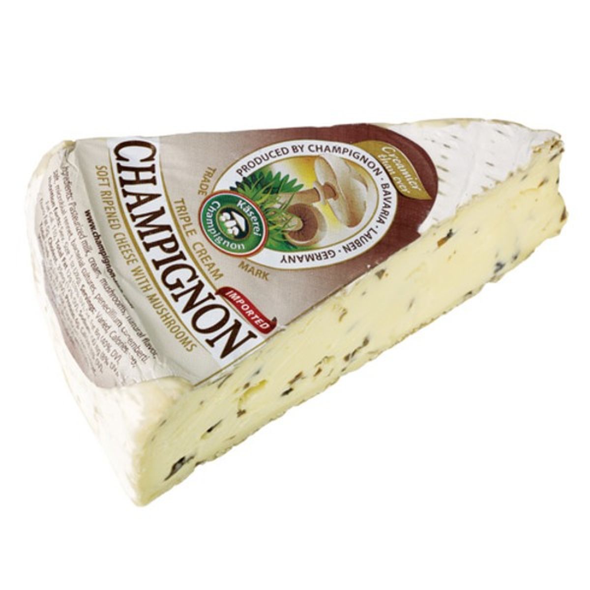 Calories in Champignon Triple CrÃ¨me Cheese with Mushrooms