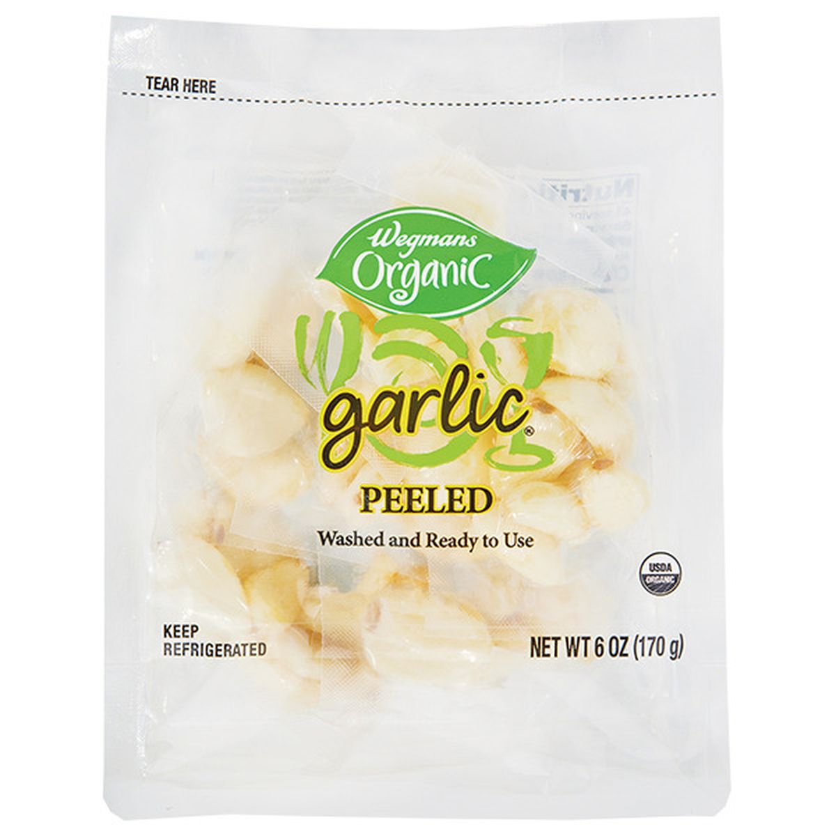 Calories in Wegmans Organic Peeled Garlic
