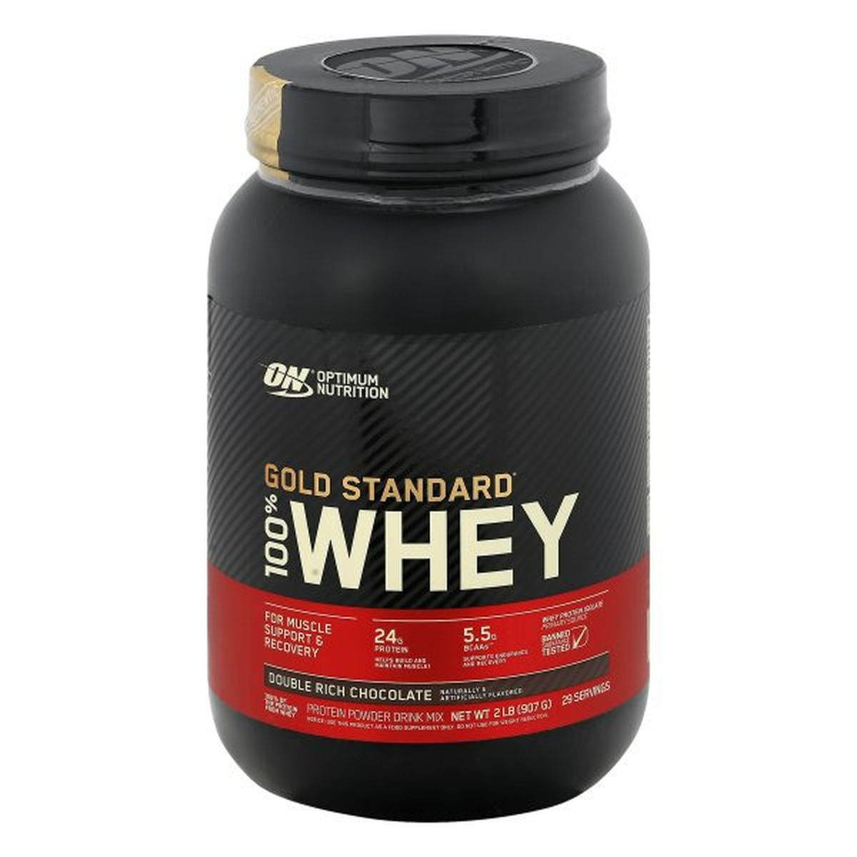 Calories in Optimum Nutrition Protein Powder, Double Rich Chocolate