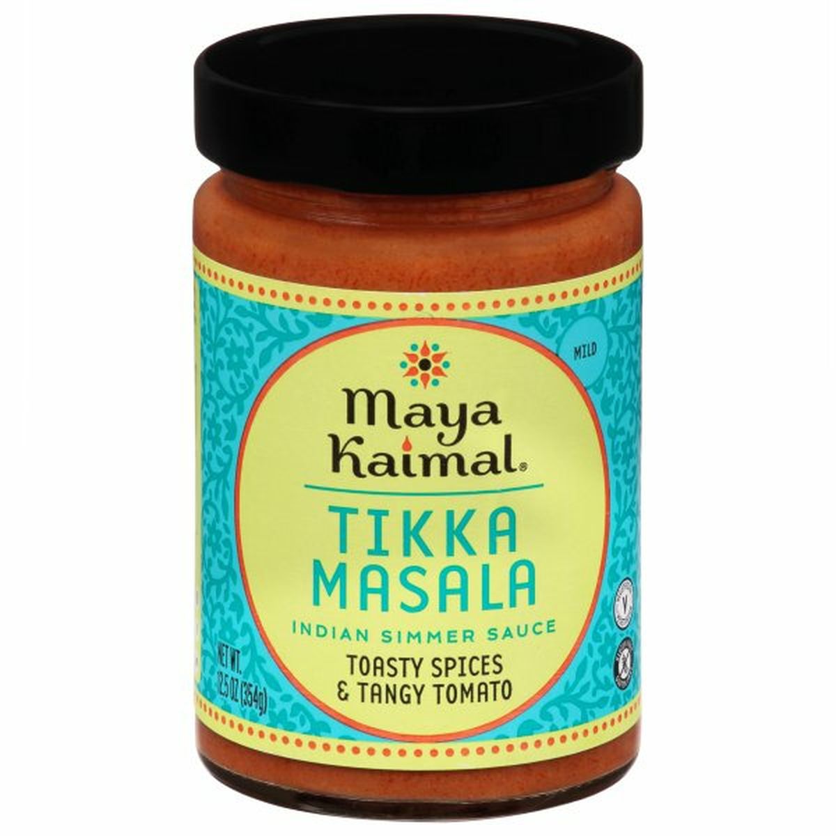 Calories in Maya Kaimal Indian Simmer Sauce, Tikka Masala, Mild