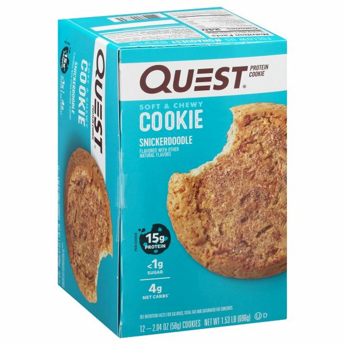 Calories in Quest Protein Cookies, Snickerdoodle