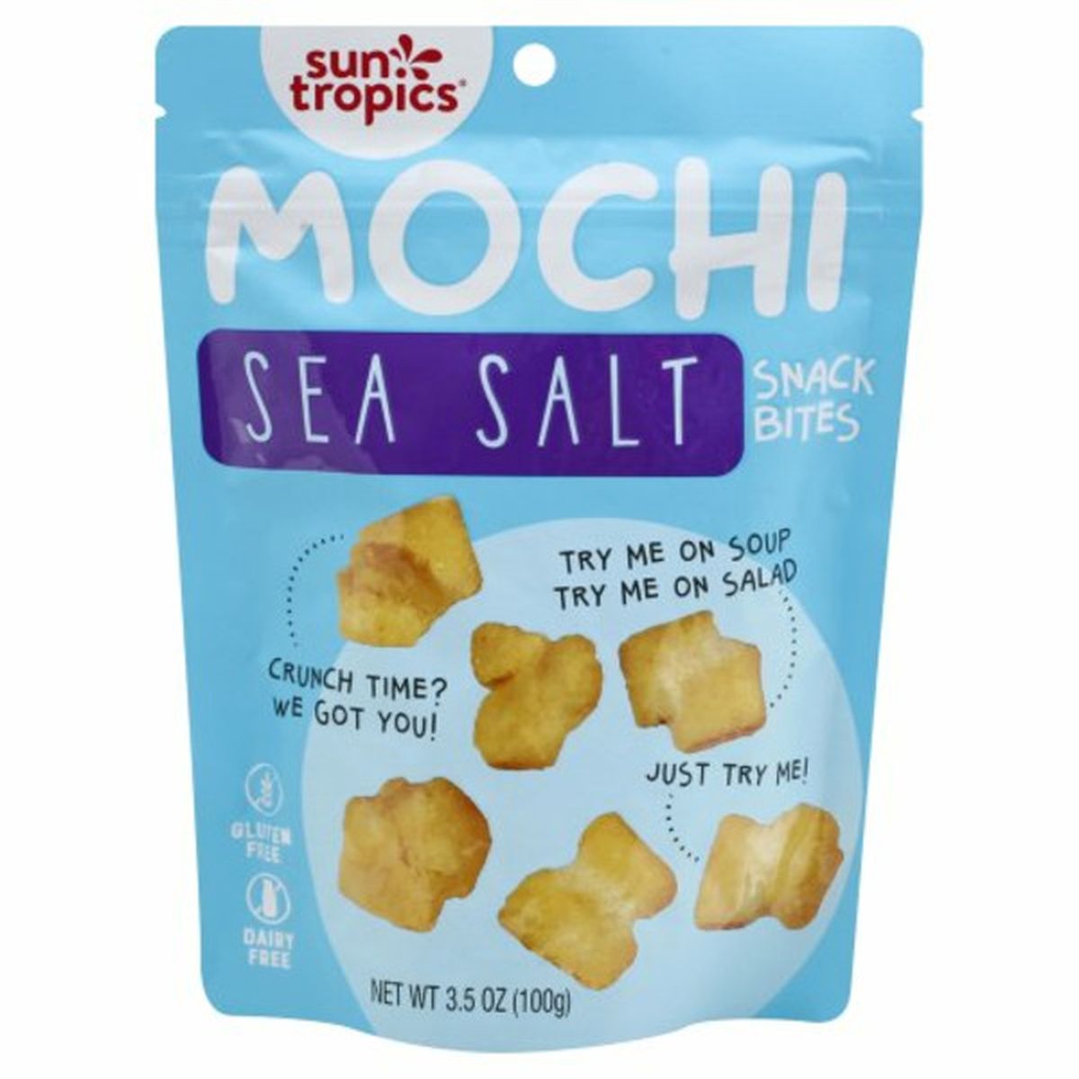 Calories in Sun Tropics Mochi Snack Bites, Sea Salt