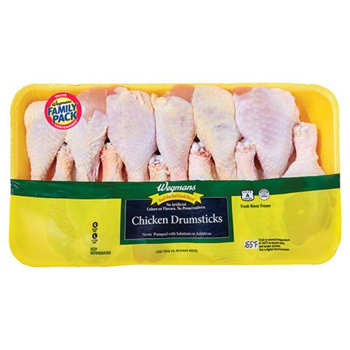 Calories in Wegmans Chicken Drumsticks, FAMILY PACK