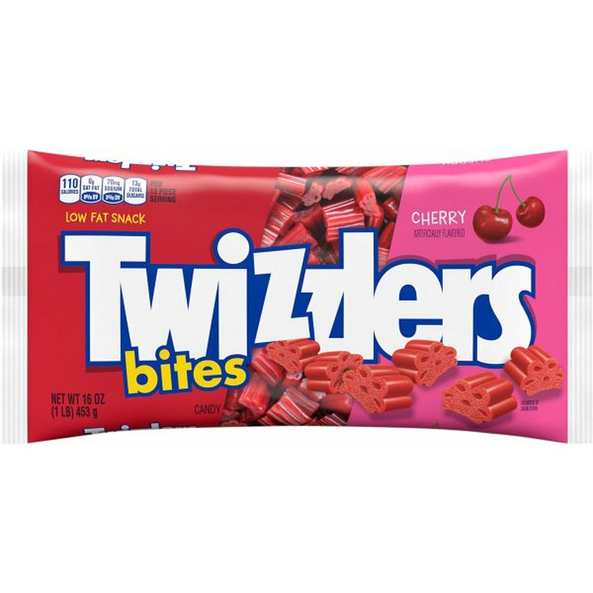 Calories in Twizzlers Candy, Cherry, Bites