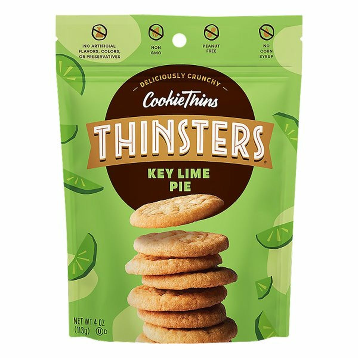 Calories in Thinsters Cookie Thins, Key Lime Pie