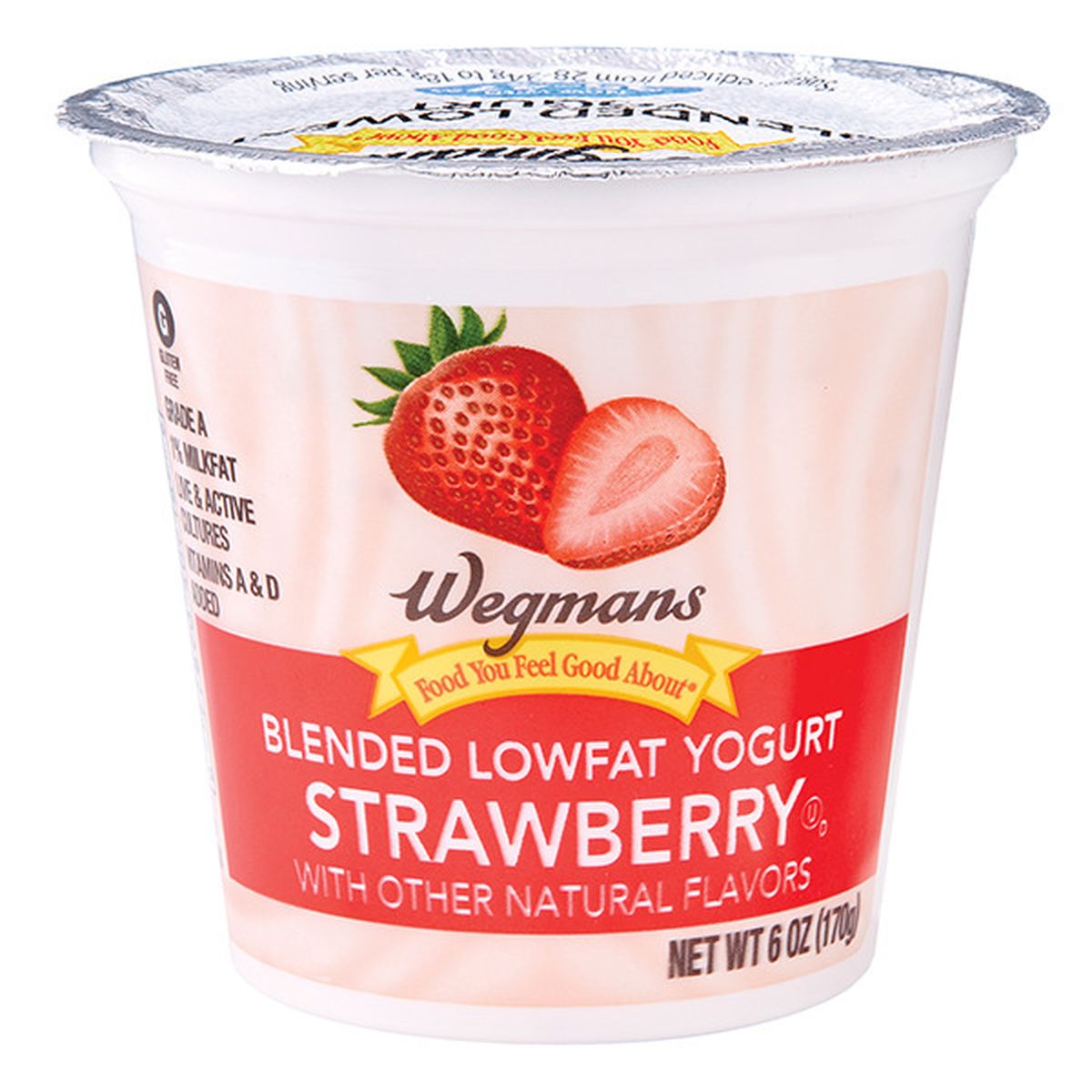 Calories in Wegmans Strawberry Blended Lowfat Yogurt