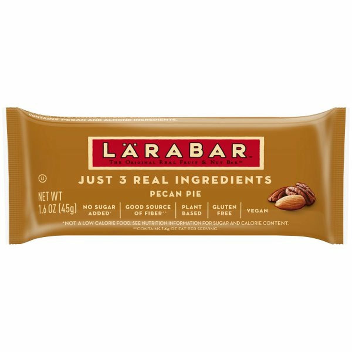 Calories in Larabar Fruit & Nut Bar, Pecan Pie