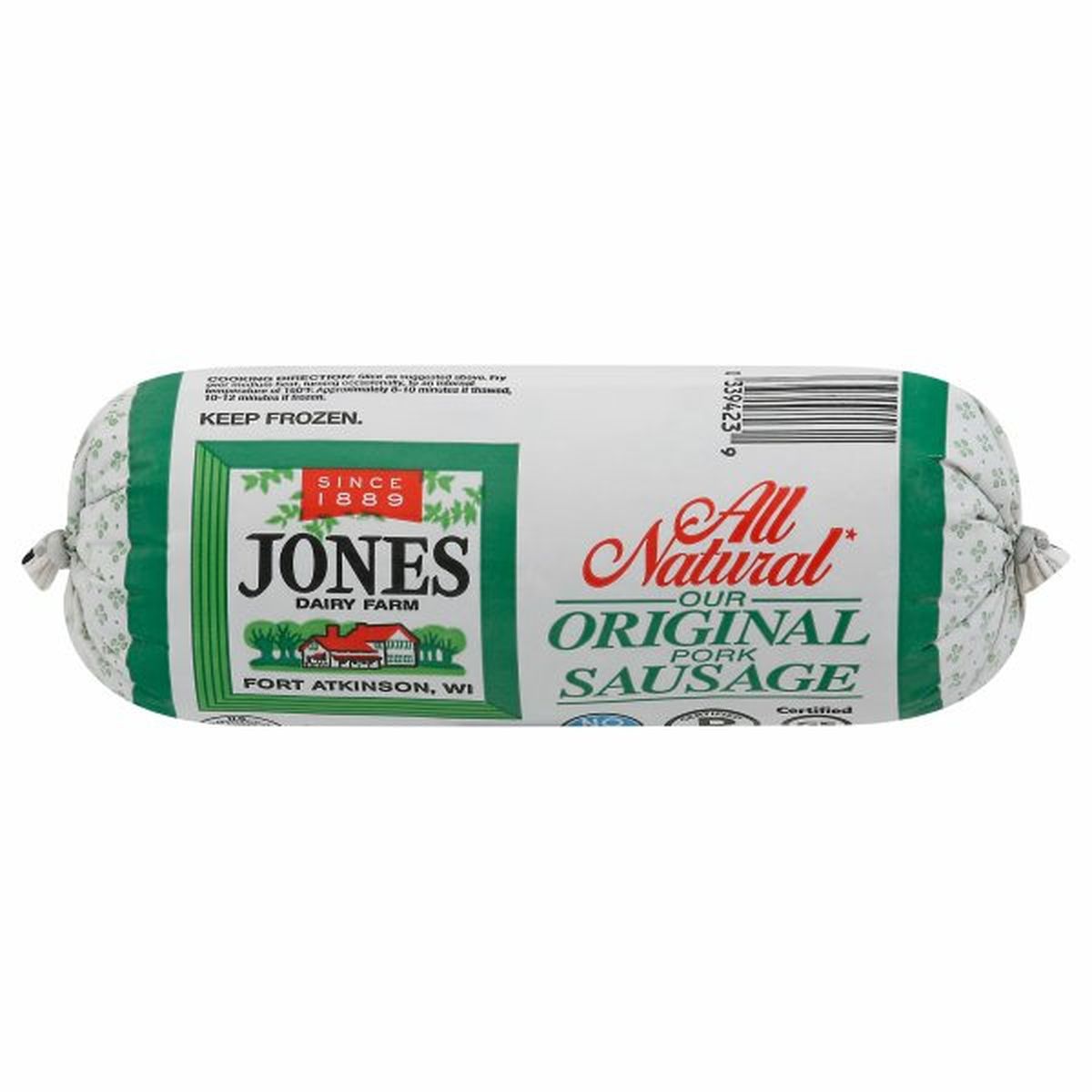 Calories in Jones Dairy Farm Pork Sausage, Original