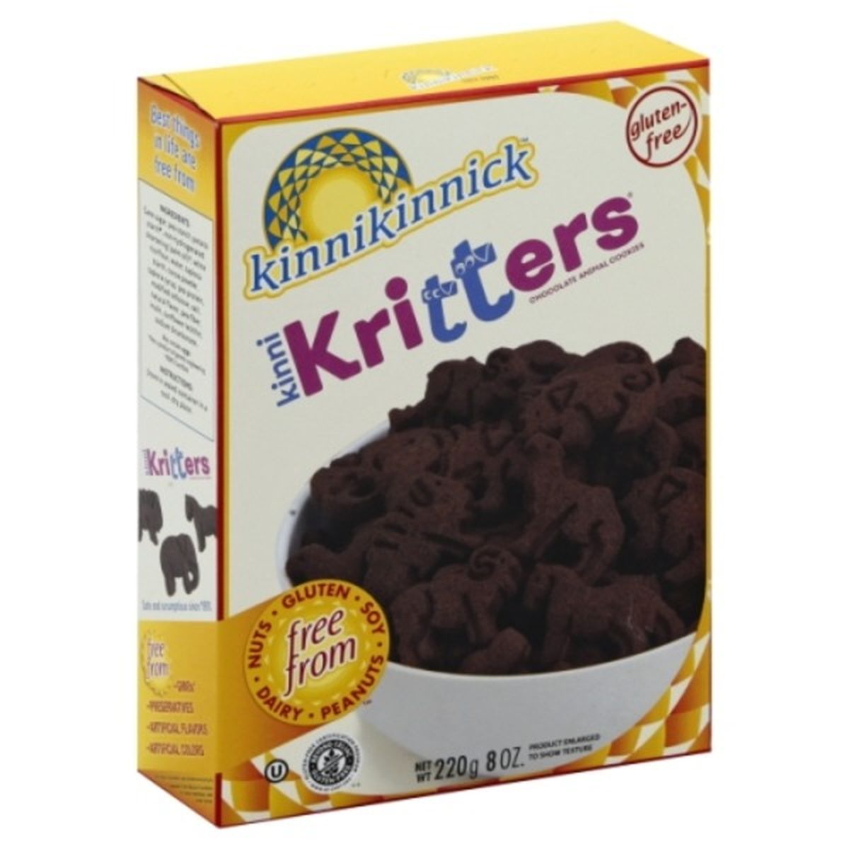 Calories in Kinnikinnick Kinni Kritters Cookies, Animal, Chocolate