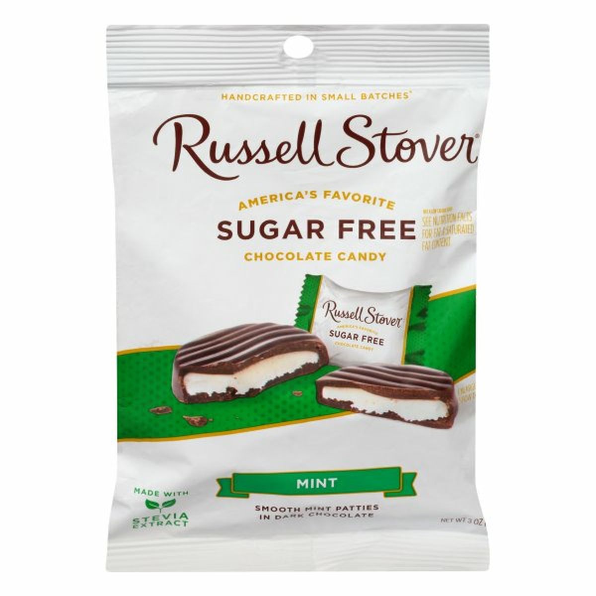Calories in Russell Stover Chocolate Candy, Sugar Free, Mint