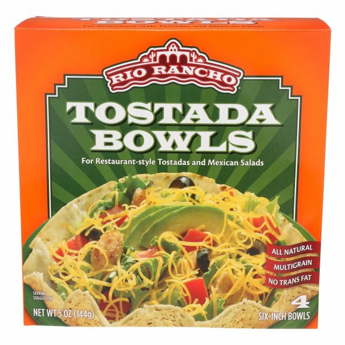 Calories in Rio Rancho Tostada Bowls, Six-Inch Bowls