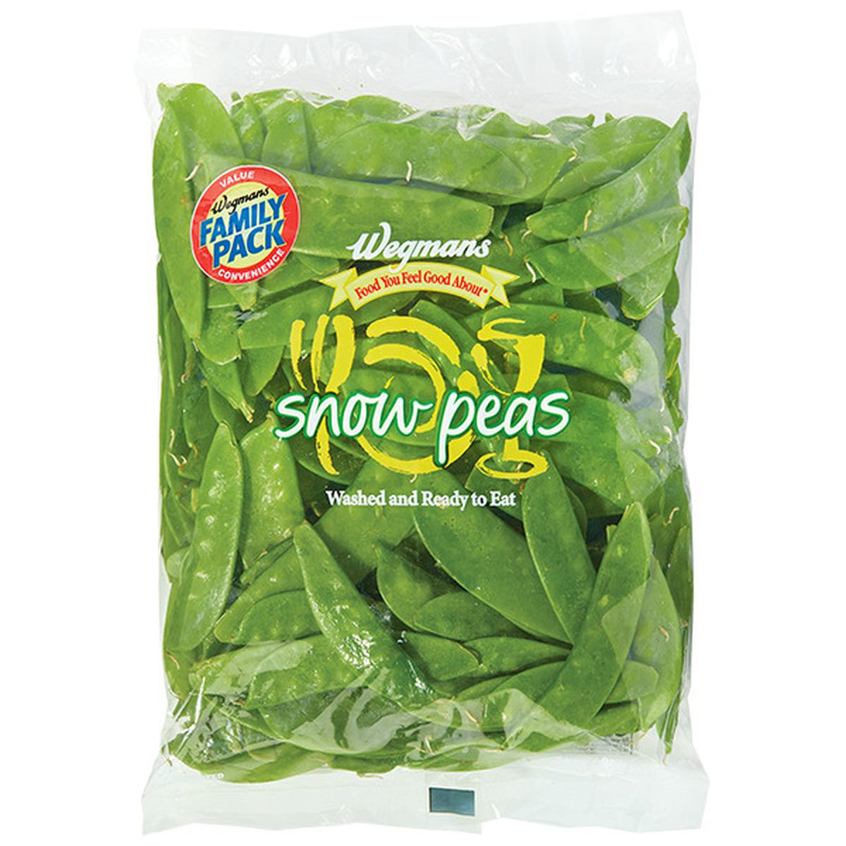 Calories in Wegmans Cleaned and Cut Triple Washed Snow Peas, FAMILY PACK