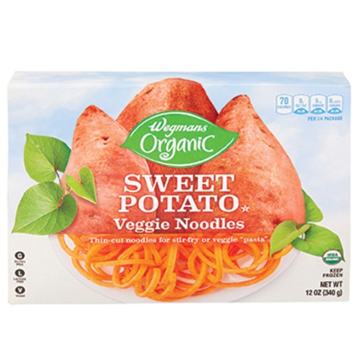 Calories in Wegmans Organic Sweet Potato Veggie Noodles