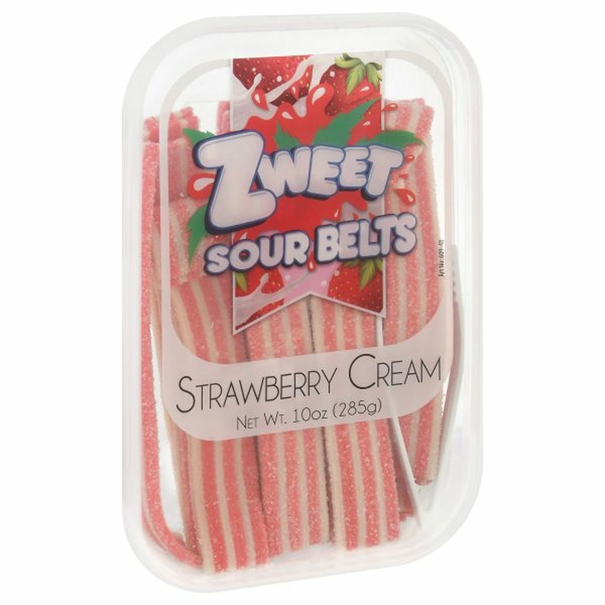 Calories in Zweet Sour Belts, Strawberry Cream