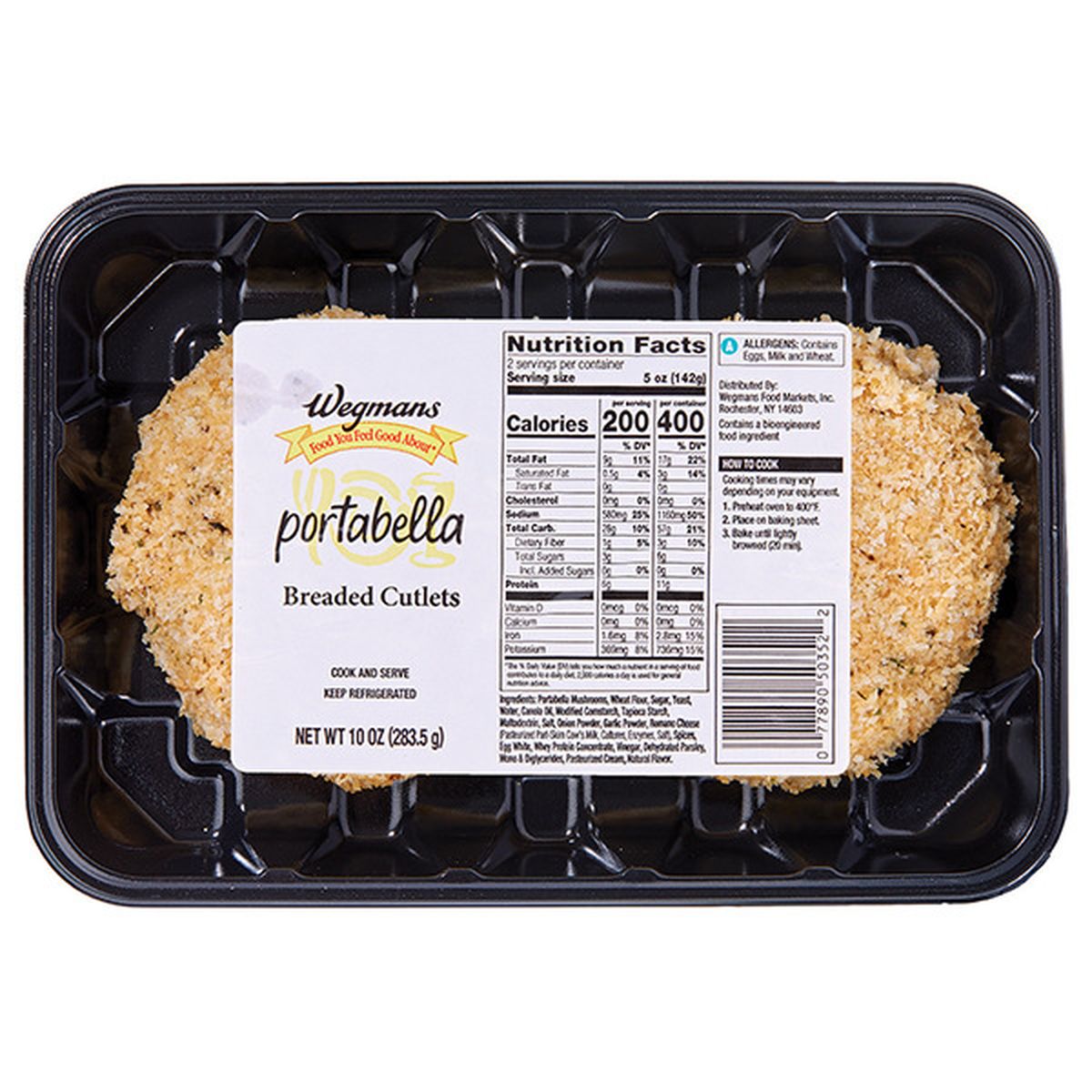 Calories in Wegmans Mushroom, Portabella Cutlets