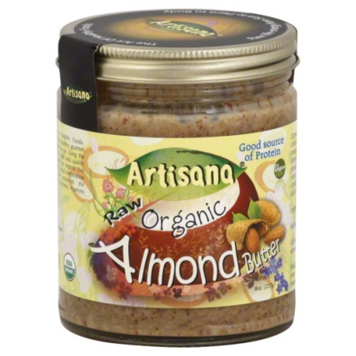 Calories in Artisana Almond Butter, Raw, Organic