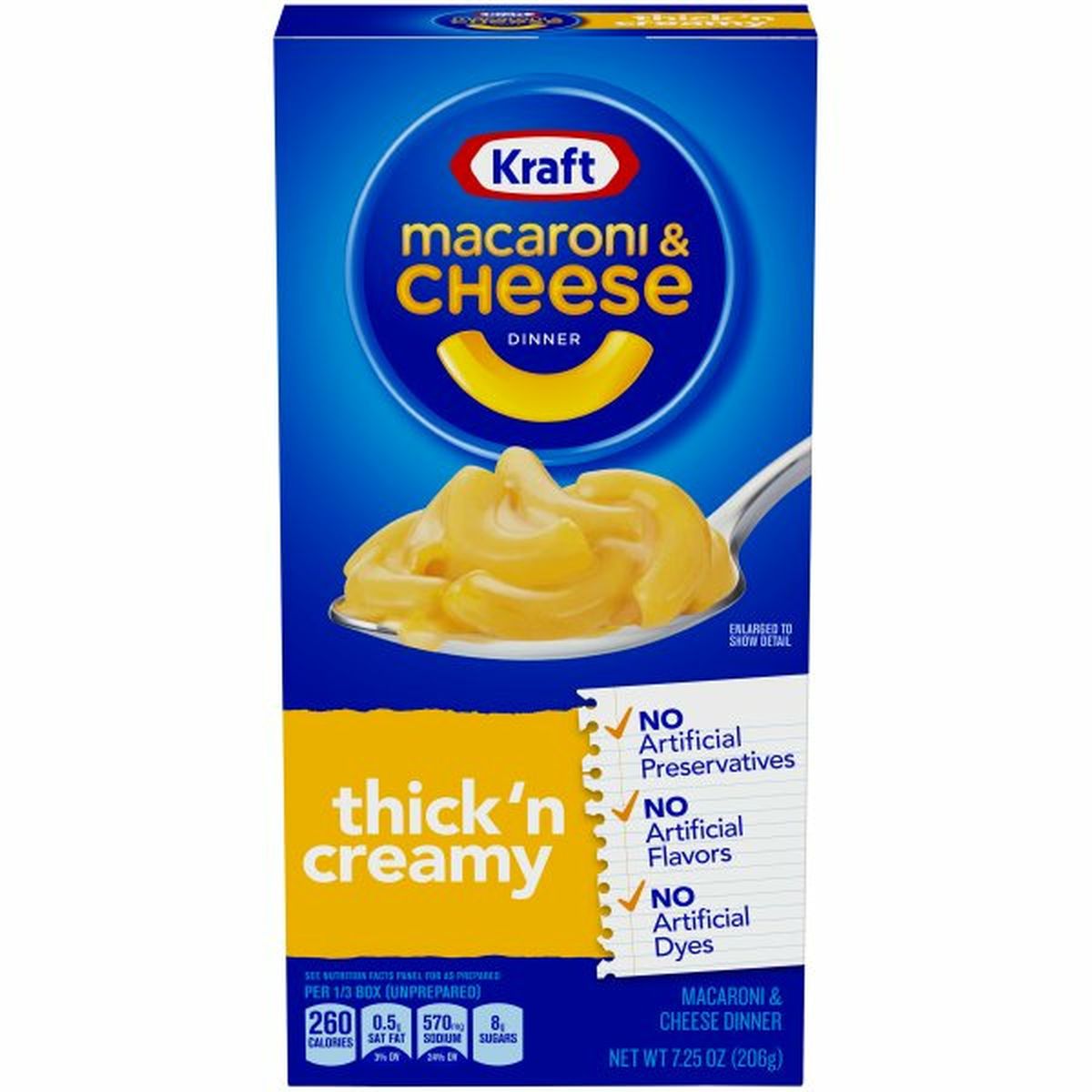 Calories in Kraft Premium Thick 'n Creamy Macaroni & Cheese Dinner