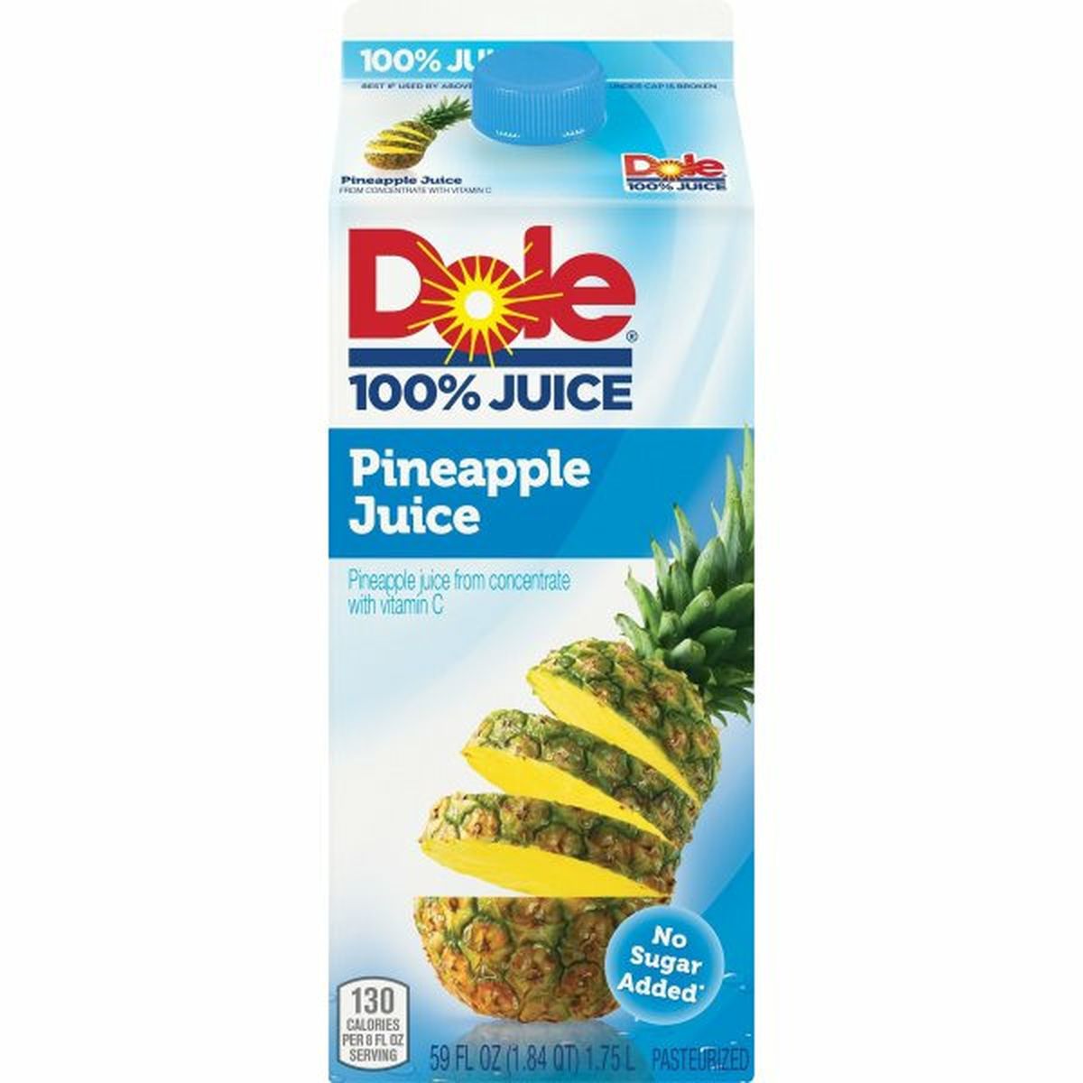 Calories in Dole 100% Juice 100% Juice, Pineapple