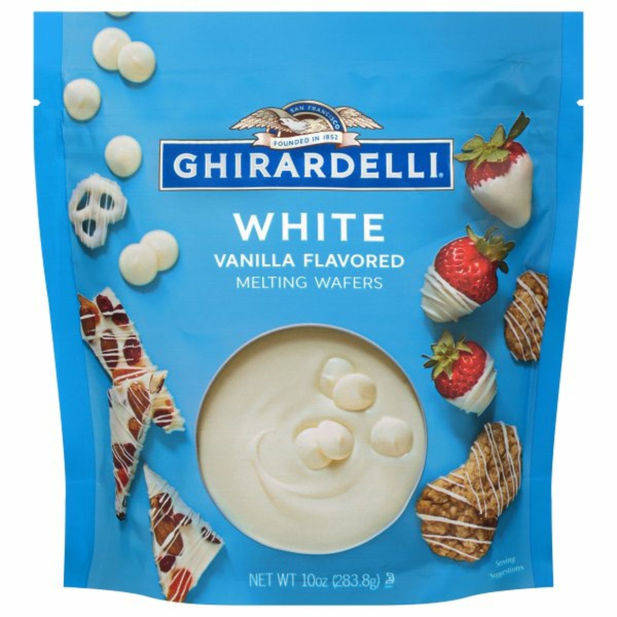 Calories in Ghirardelli White Melting Wafers, Vanilla Flavored