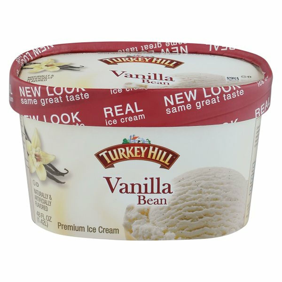 Calories in Turkey Hill Ice Cream, Premium, Vanilla Bean