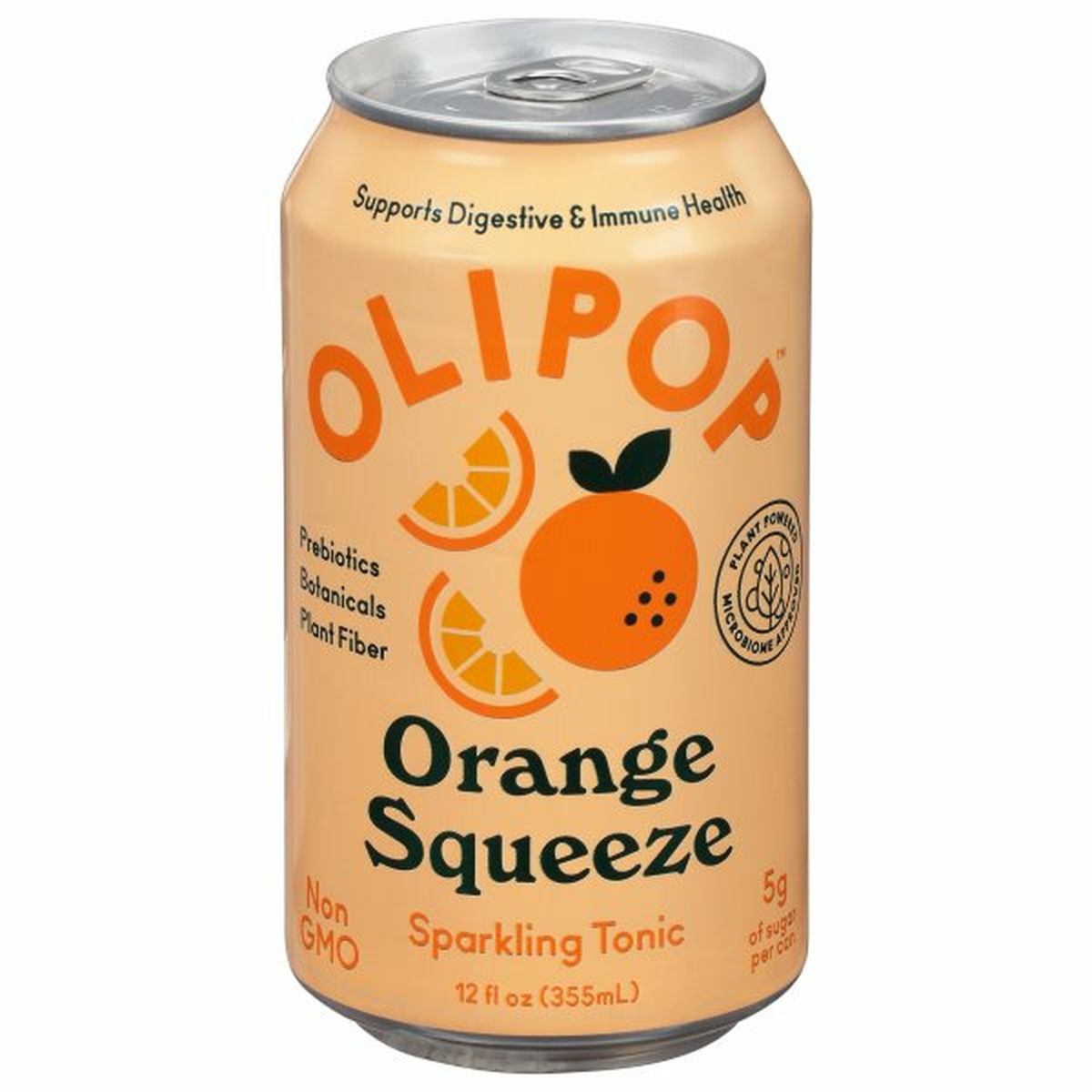 Calories in Olipop Sparkling Tonic, Orange Squeeze