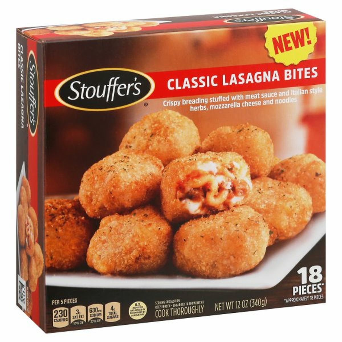 Calories in Stouffer's Lasagna Bites, Classic