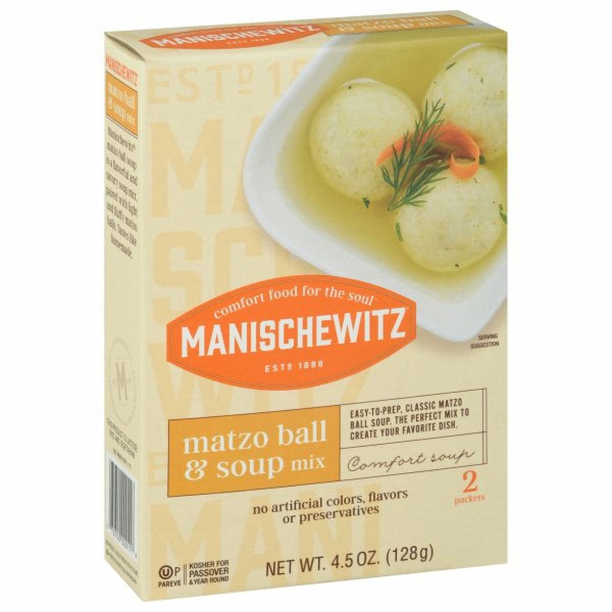 Calories in Manischewitz Matzo Ball & Soup Mix