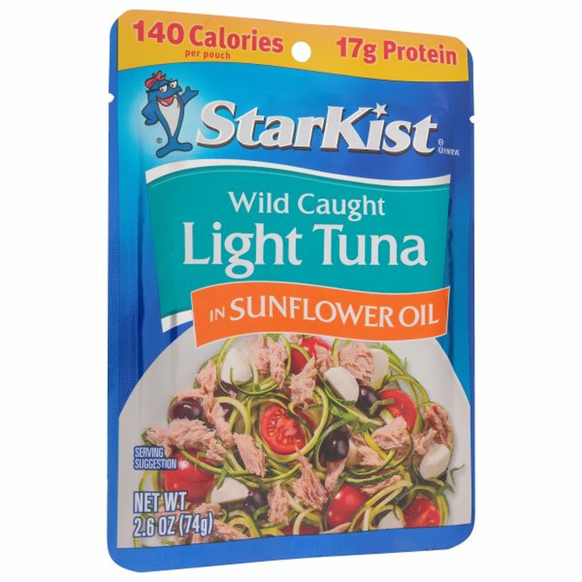 Calories in StarKist Tuna, Light, Wild Caught, in Sunflower Oil