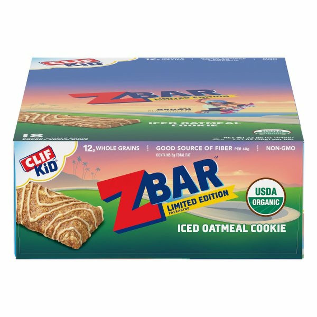 Calories in CLIF Kid ZBar Energy Snack Bars, Iced Oatmeal Cookie