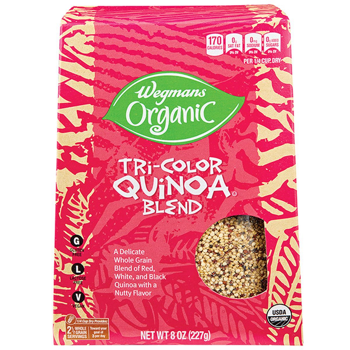 Calories in Wegmans Organic Tri-Color Quinoa